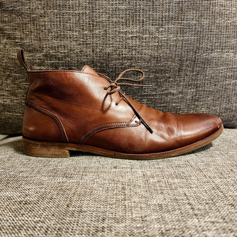 Men's Brown Leather Ankle Boots